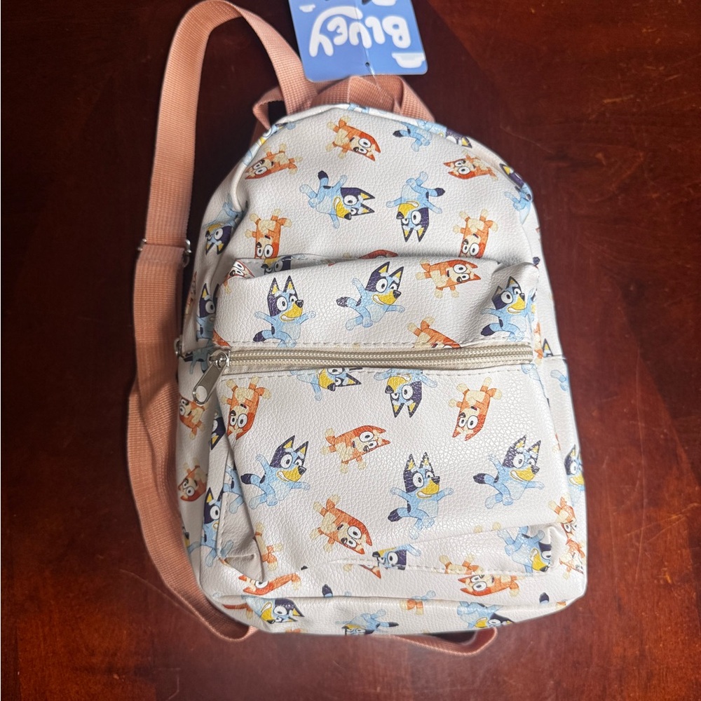 Bluey and Bingo Mini Backpack by Ludo BBC Studios NWT Faux Leather